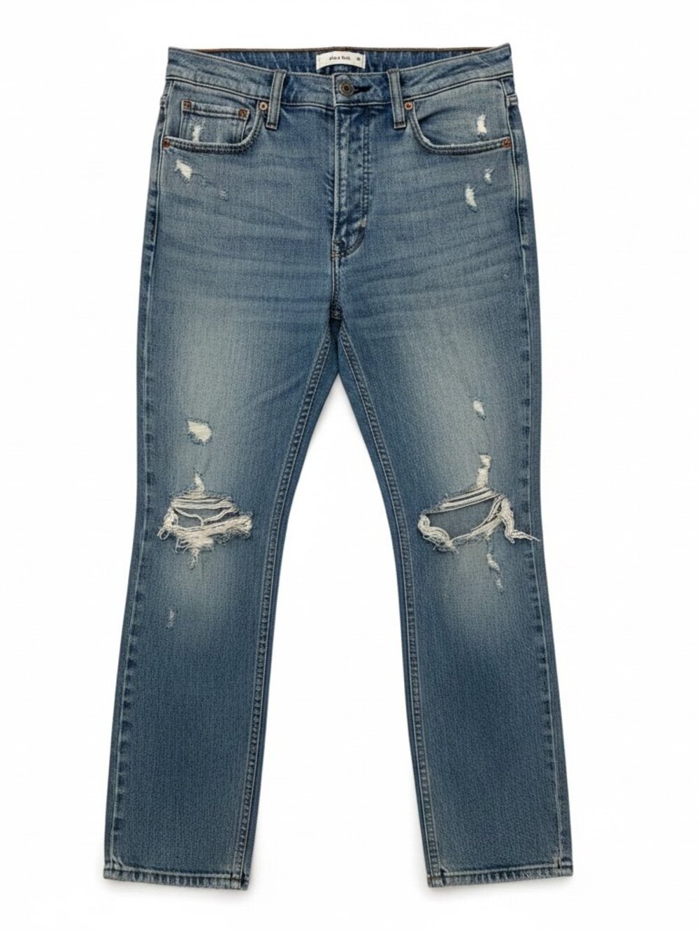 Abercrombie & Fitch Hi Rise Skinny Jeans Distressed Women’s Size 27/4 Light Wash